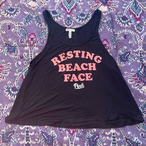 Pink graphic tank top